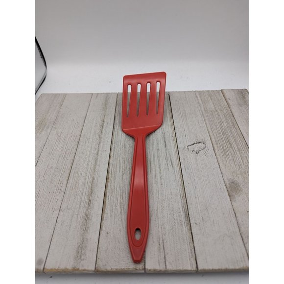 Hutzler Spatula Nylon Slotted Reinforced Turner Flipper No 717 Red LOPOL - Picture 7 of 7